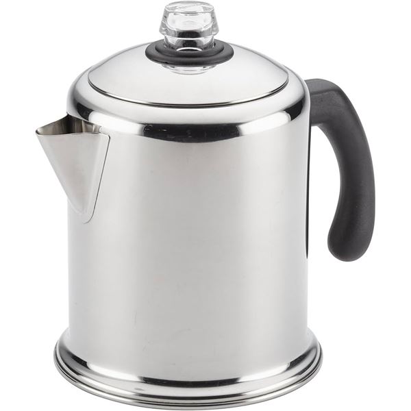 NEW 12 CUP STAINLESS STEEL YOSEMITE COFFEE SILVER