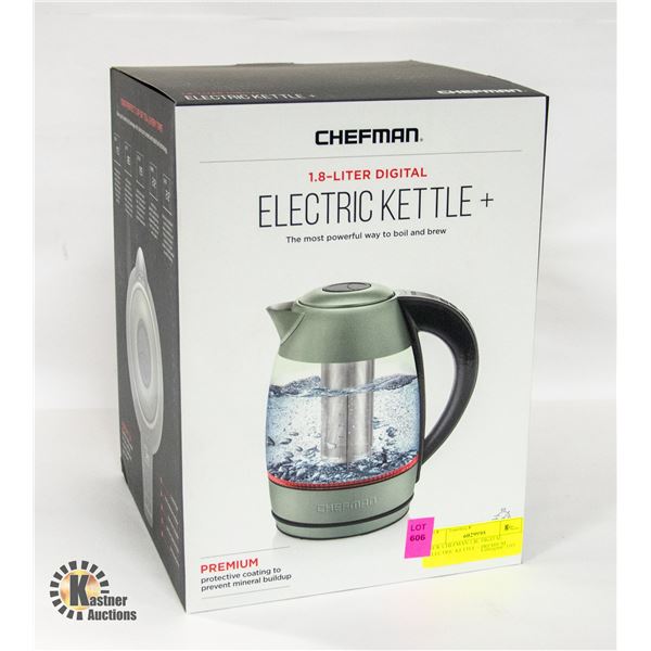 NEW CHEFMAN 1.8L DIGITAL ELECTRIC KETTLE + PREMIUM