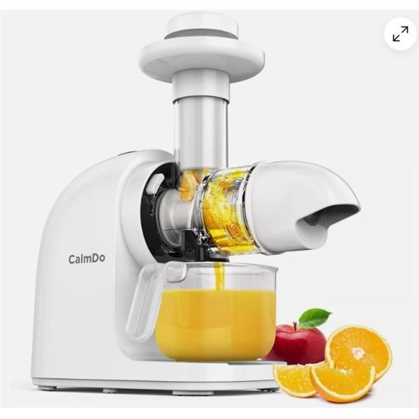 NEW CALMDO MASTICATING JUICER - WHITE