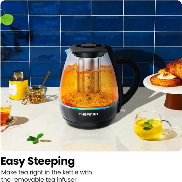 NEW CHEFMAN 1.7L FAST BROIL INFUSER KETTLE