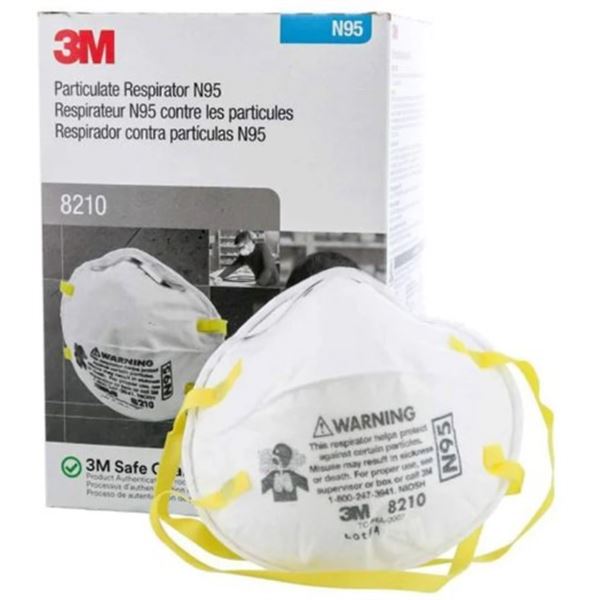 NEW 3M 8210 PARTICULATE RESPIRATOR N95 20 PACK