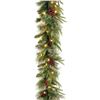 Image 1 : NEW NATIONAL TREE COMPANY 9' FROSTED BERRY PRELIT