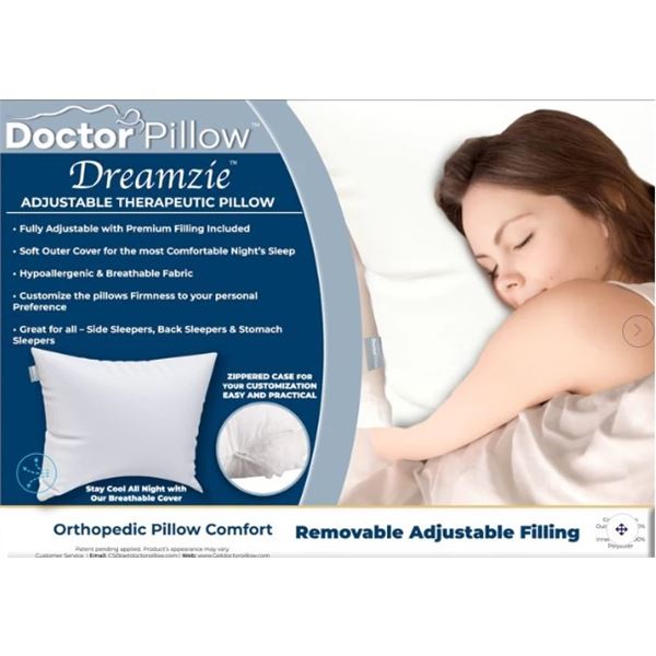 NEW DOCTOR PILLOW DREAMZIE THERAPEUTIC PILLOW