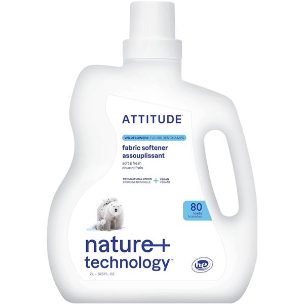 NEW 2L BOTTLE OF ATTITUDE FABRIC SOFTENER