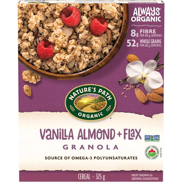 NEW 3 BOXES OF NATURE'S PATH VANILLA ALMOND & FLAX