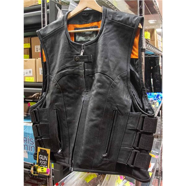 NEW DREAM APPAREL LEATHER VEST SIZE LARGE
