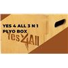 Image 1 : NEW YES 4 ALL 20" X 18" X 16" WOODEN PLYO BOX