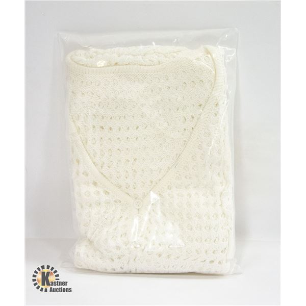 NEW JFAN BATHING SUIT COVER UP WHITE ONE SIZE FITS