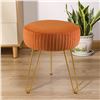 Image 1 : BRAND NEW TOUCH-RICH STRIPE VELVET VANITY CHAIR