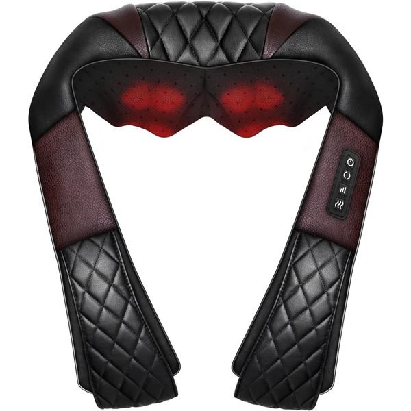 NEW WOQQW SHIATSU NECK AND BACK MASSAGER WITH