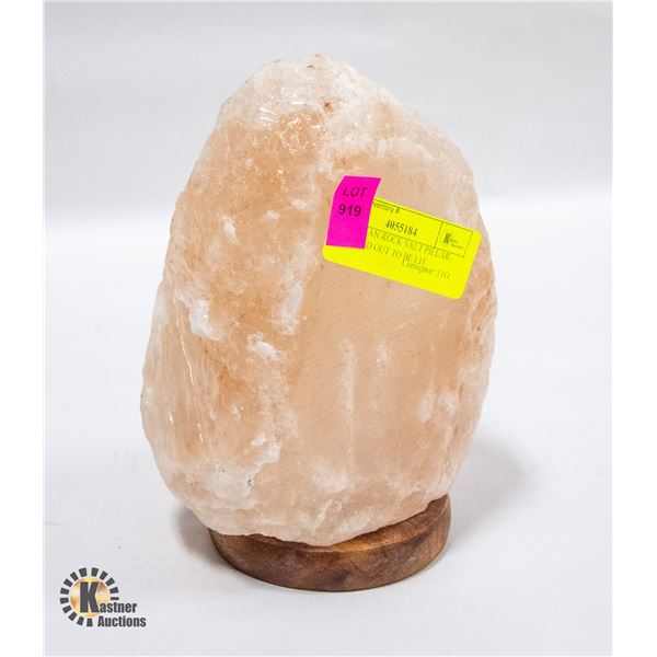 HIMALAYAN ROCK SALT PILLAR- HOLLOWED OUT TO BE LIT