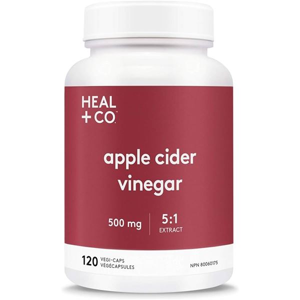 NEW HEAL + CO APPLE CIDER VINEGAR 520MG 120 CAPS