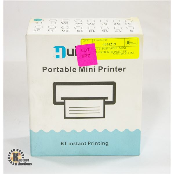 NEW JUKE JI PORTABLE MINI THERMAL&STICKER PRINTER