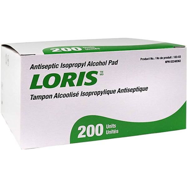 BRAND NEW LORIS ANTISEPTIC ISOPROPYL ALCOHOL PAD