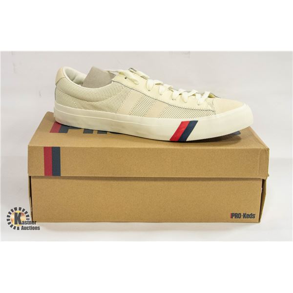 NEW PRO-KEDS ROYAL POLUS PF LEA CREAM SIZE 13 MEN