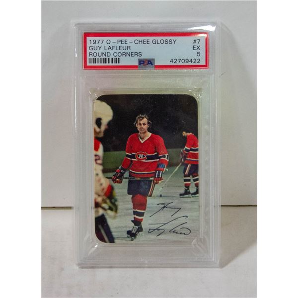 MONTREAL 1977 TOPPS O-PEE-CHEE-GUY LAFLEUR ROUND