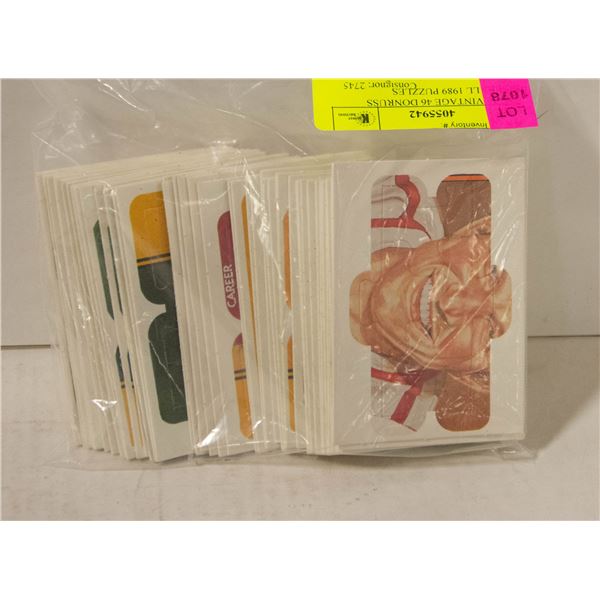 LOT OF VINTAGE 46 DONRUSS BASEBALL 1989 PUZZLES