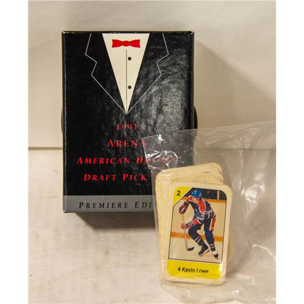 FLAT OF NEW 1991 ARENA FRENCH HOCKEY DRAFT PICK