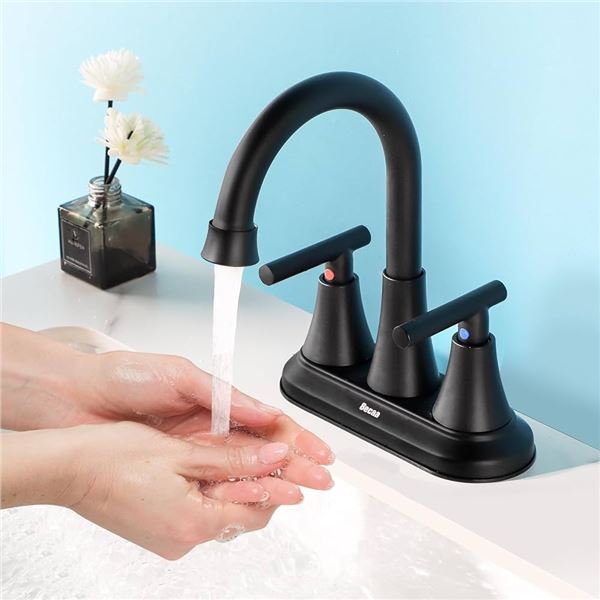 NEW BECAA LEAD FREE 4 INCH BASIN FAUCET FOR 3 HOLE