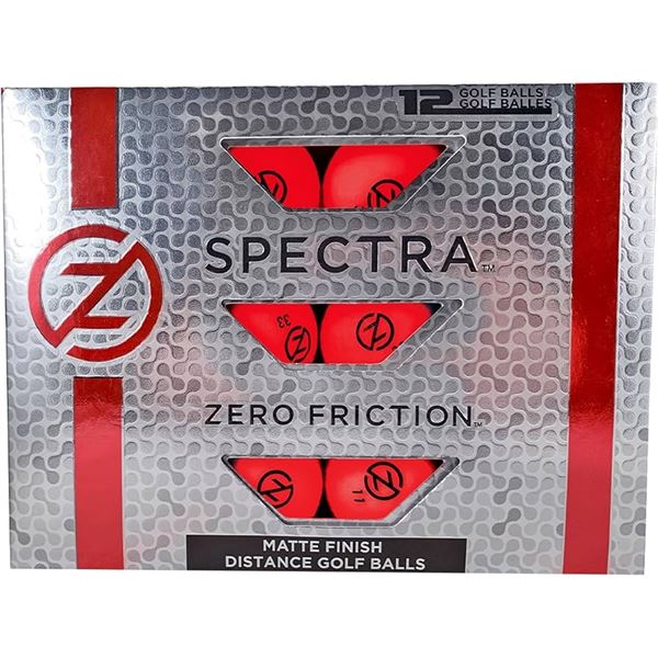 NEW SPECTRA ZERO FRICTION MATTE FINISH GOLF BALLS