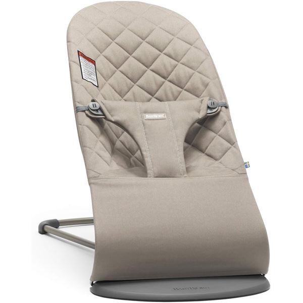 NEW BABY BJORN LIGHT SAND GREY BOUNCER 8-29LB