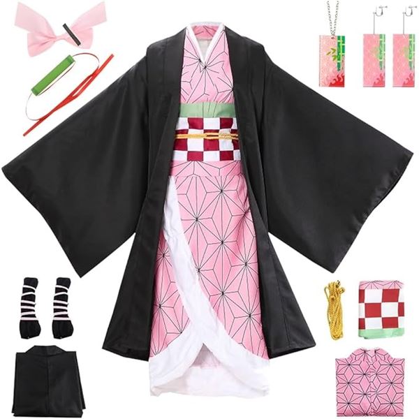 NEW NEZUKO TANJIRO COSPLAY SHINOBU COSTUME- KIDS