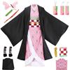 Image 1 : NEW NEZUKO TANJIRO COSPLAY SHINOBU COSTUME- KIDS