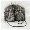 NEW SILVER FOX DUAL PURSE/HAND WARMER