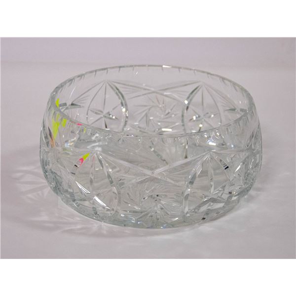 GENUINE PINWHEEL CRYSTAL BOWL (3.5"H