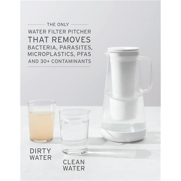 NEW LIFESTRAW WATER FILTER PITCHER - WHITE