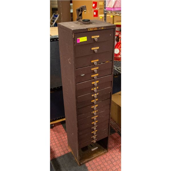 ANTIQUE WATCH CRYSTAL CABINET FULL OF NEW