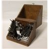 Image 1 : ANTIQUE WATCHMAKERS JEWEL SETTING TOOL SET IN BOX