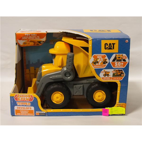 NEW CAT JUNIOR CREW TIPPER, ANIMATED & TALKING