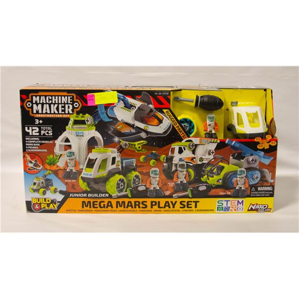 NEW JUNIOR BUILDER 42 PCS MEGA MARS PLAY SET