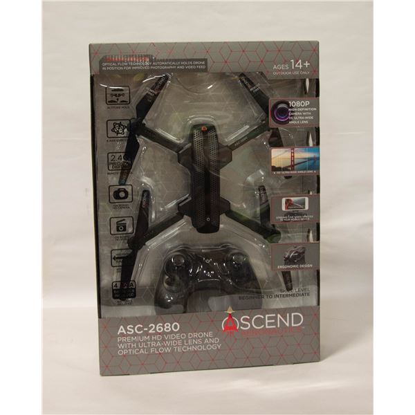 NEW ASCEND ASC-2680 PREMIUM HD VIDEO DRONE