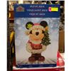 Image 1 : 24" MICKEY MOUSE XMAS HAND PAINTED WOODEN STATUE