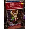 Image 1 : LARGE MOOSE WITH CHRISTMAS TREE LED DISPLAY PIECE