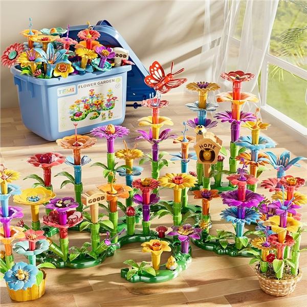 BRAND NEW TEMI FLOWER GARDEN 138 PIECES
