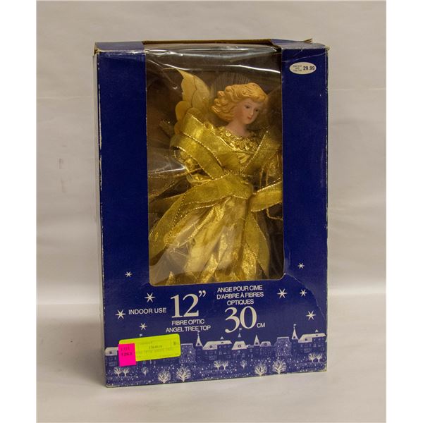 12" FIBRE OPTIC ANGEL TREE TOPPER