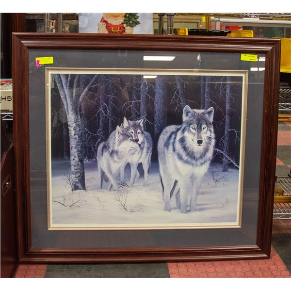 LTD EDITION PRINT #178/500 M. MACDONNELL 3 WOLVES