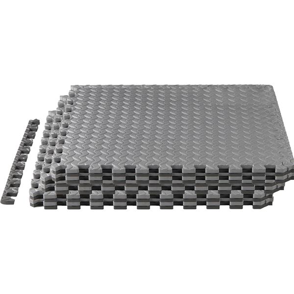 NEW YES4ALL INTERLOCKING EXERCISE MATS BLACK AND