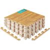 Image 1 : NEW YES4ALL INTERLOCKING EXERCISE MATS OAK WOOD