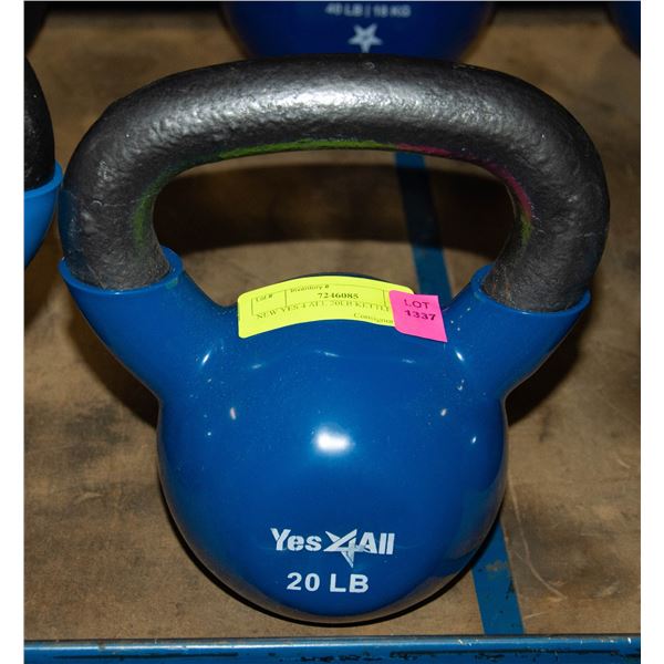 NEW YES4ALL 20LB KETTLEBELL
