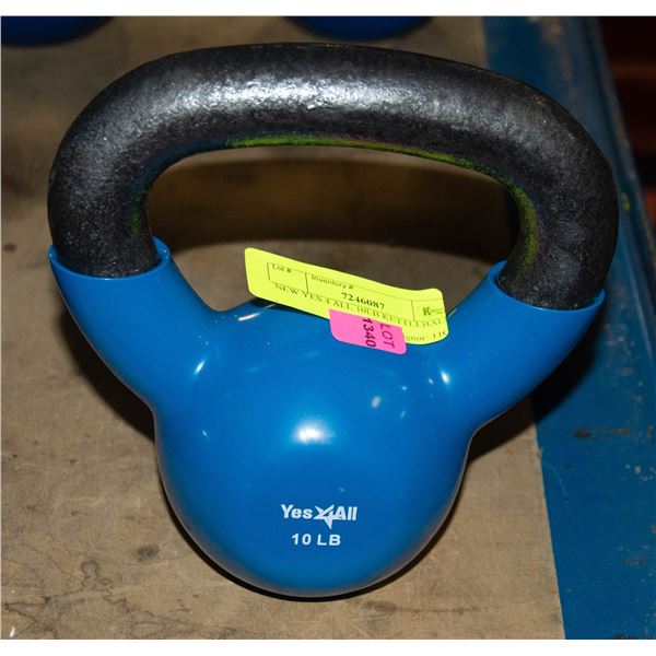 NEW YES4ALL 10LB KETTLEBELL