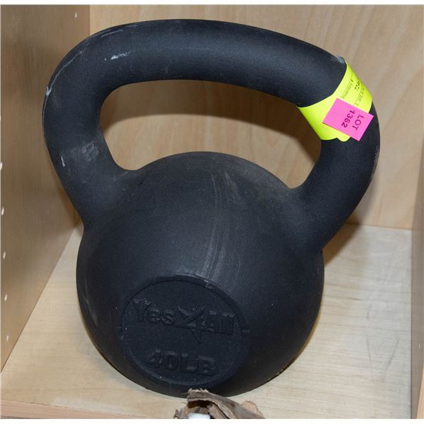 YES4ALL 40LB KETTLEBELL