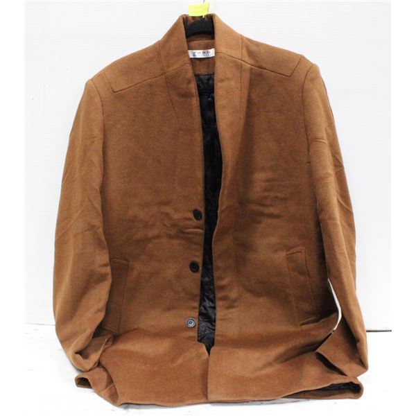 NEW SIZE LARGE BROWN 3 BUTTON JACKET