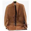 Image 1 : NEW SIZE LARGE BROWN 3 BUTTON JACKET