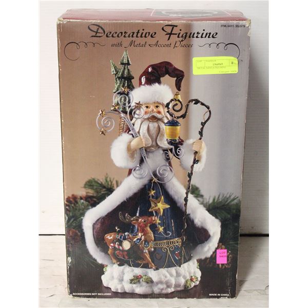 METAL SANTA FIGURINE