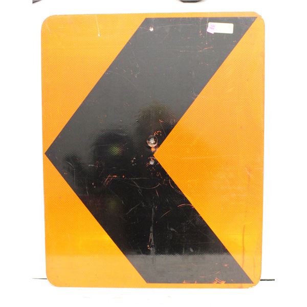 DIRECTIONAL ARROW ROAD SIGN