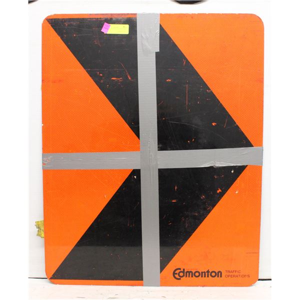 DIRECTIONAL ARROW ROAD SIGN